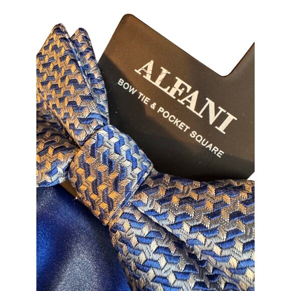 Alfani Men’s Bow Tie & Pocket Square Set | Formal Wear Accessory | NEW - Picture 4 of 4